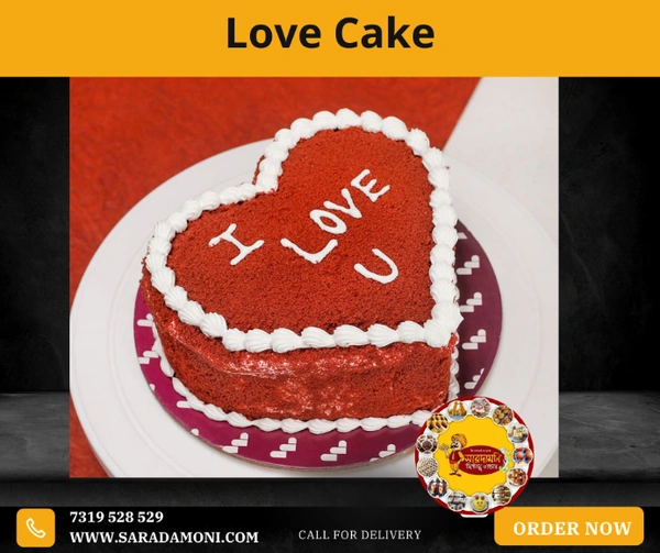 I Love You Cake - 1 Pound